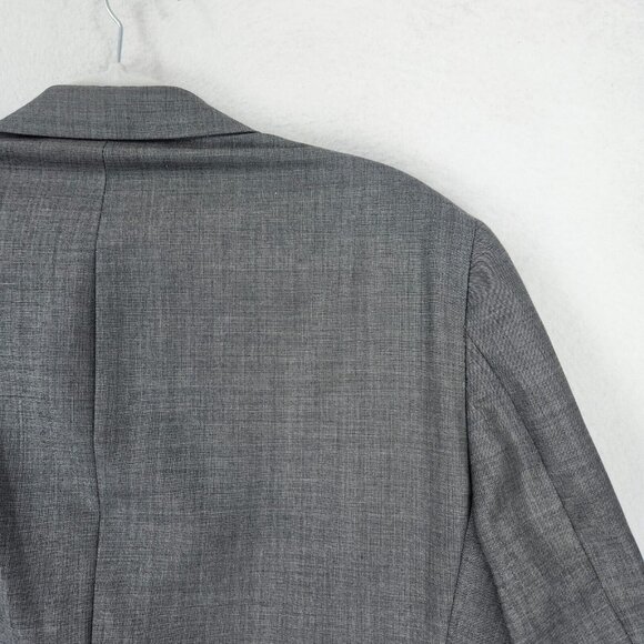 Hickey Freeman Jacket Mens 42 Regular Gray Worsted Wool Union Made Blazer Suit - Picture 16 of 16